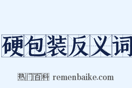 硬包装反义词是什么意思的图片